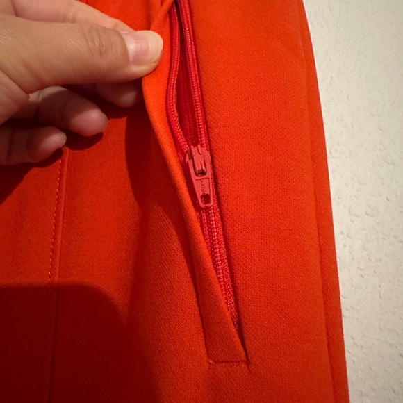 NWT Tory Burch Vanner Pant Slim Tailored Orange Pants - Picture 9 of 9